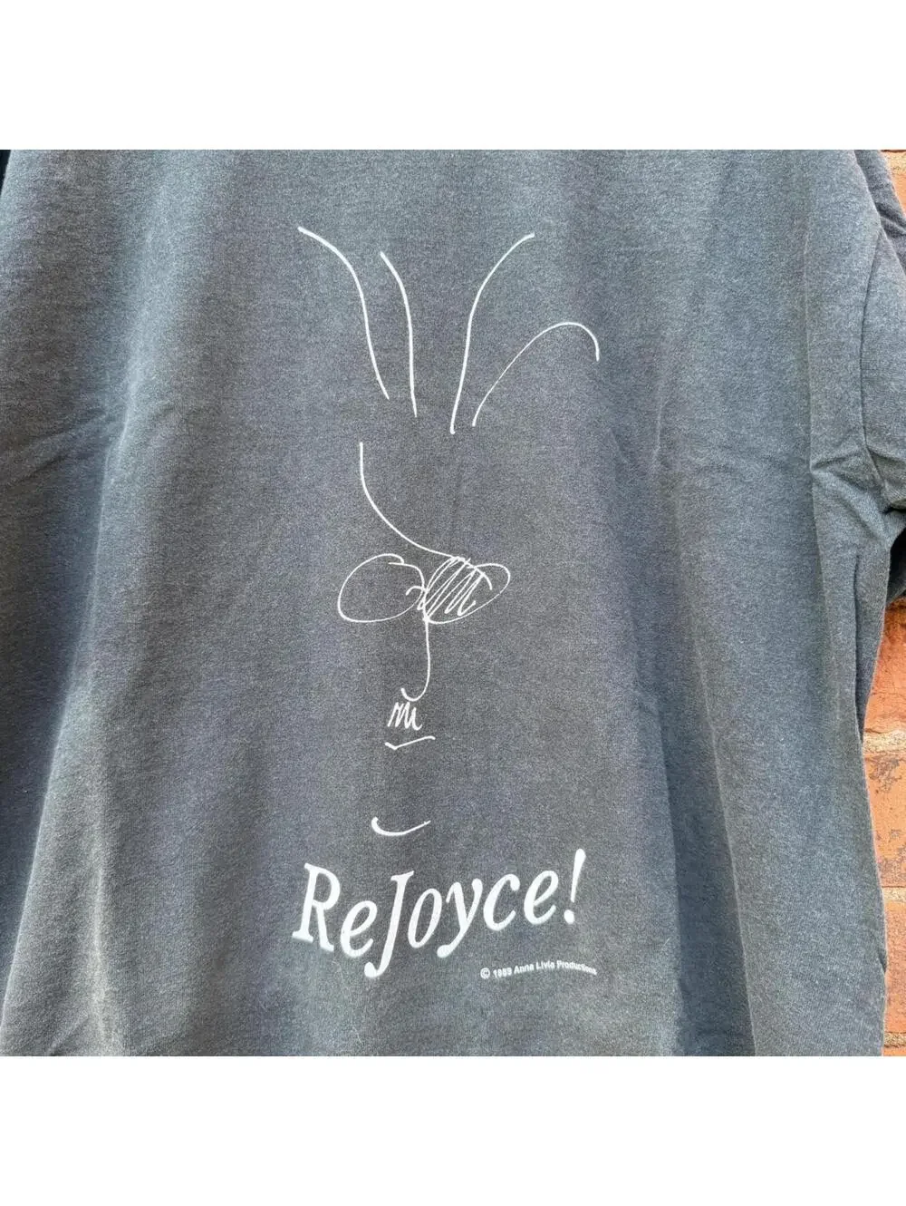 vintage James Joyce rejoyce t shirt 1989 XL - Picture 4 of 8